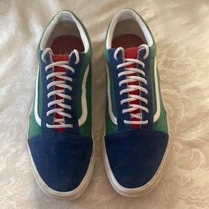 Vans Old Skool Yacht Club 500714 color block suede/canvas lace up shoes 11.5 med